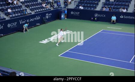 Quaterfinale in Monterrey Tennis Open WTA 250 Stockfoto