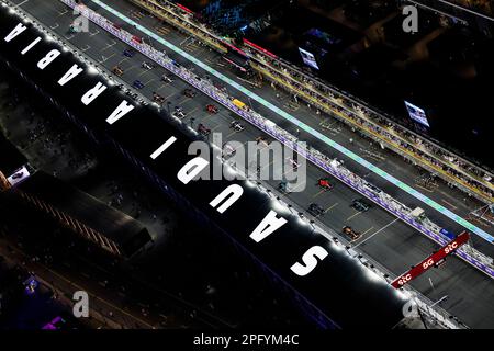 Jeddah, Saudi-Arabien. 19. März 2023. Start, Grand Prix F1 Saudi-Arabiens am Jeddah Corniche Circuit am 19. März 2023 in Jeddah, Saudi-Arabien. (Foto von HIGH TWO) dpa/Alamy Live News Stockfoto