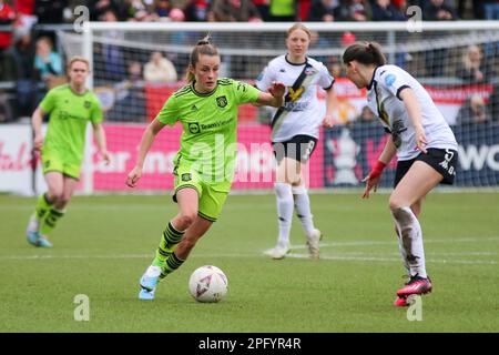 Lewes, Großbritannien. 19. März 2023. Manchester United Mittelfeldspieler Ella Toone (7) während des Quartalfinalspiels des Lewes FC Women gegen Manchester United Women FA Cup bei Dripping Pan, Lewes, Sussex, Großbritannien am 19. März 2023 Guthaben: Jede zweite Media/Alamy Live News Stockfoto