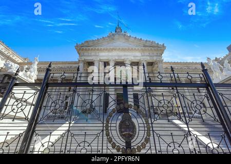 Buenos Aires, Palastgebäude des Nationalkongresses im historischen Stadtzentrum. Stockfoto