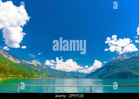 Berge in der Nähe des Brienzersees, Oberried am Brienzersee, Interlaken-Oberhasli, Bern Schweiz. Stockfoto