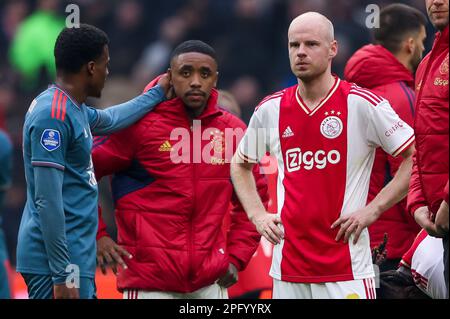 19-03-2023: Sport: Ajax gegen Feyenoord AMSTERDAM, NIEDERLANDE - MÄRZ 19: Davy Klaassen (Ajax) während des Spiels Eredivisie AFC Ajax und Feyenoord Rotterd Stockfoto