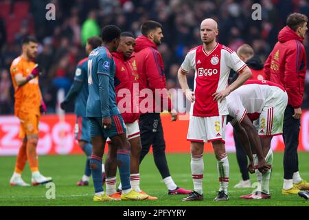 19-03-2023: Sport: Ajax gegen Feyenoord AMSTERDAM, NIEDERLANDE - MÄRZ 19: Davy Klaassen (Ajax) während des Spiels Eredivisie AFC Ajax und Feyenoord Rotterd Stockfoto