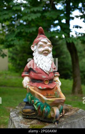 Gartenzwerg, Frauenwald, Thüringer Wald, Thüringen, Deutschland Stockfoto
