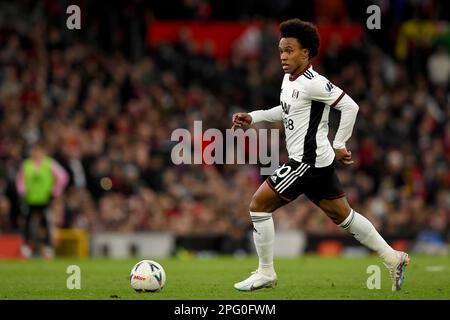 Manchester, Großbritannien. 19. März 2023. Willian von Fulham mit dem Ball während des FA Cup-Spiels in Old Trafford, Manchester. Der Bildausdruck sollte lauten: Gary Oakley/Sportimage Credit: Sportimage/Alamy Live News Stockfoto