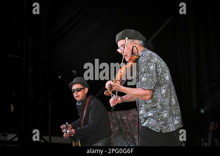 Fiddley Gary Comeau, Cannery Row, Band, CelticFest Vancouver, British Columbia, Kanada Stockfoto