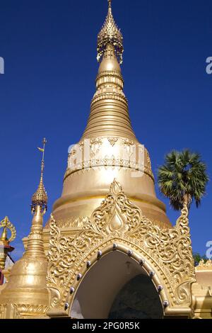 Malaysia, Penang, Georgetown, Birmanischer Buddhistischer Tempel, Stockfoto