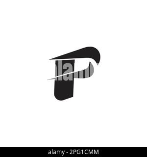 Vektor mit dem Buchstaben f Hawk Schnabel fang Symbol Logo Stock Vektor