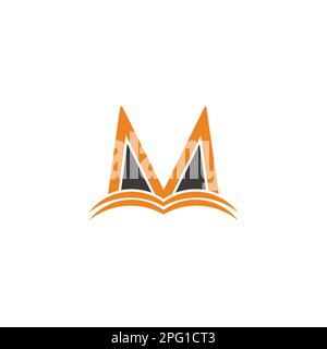 Der Buchstabe m Katzenhaar-Symbolvektor Stock Vektor