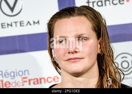 Marie Wattel während eines neuen Schwimmwettbewerbs, der Giant Open am 19. März 2023, im Dom von Saint-Germain-en-Laye, Frankreich. Foto: Victor Joly/ABACAPRESS.COM Stockfoto
