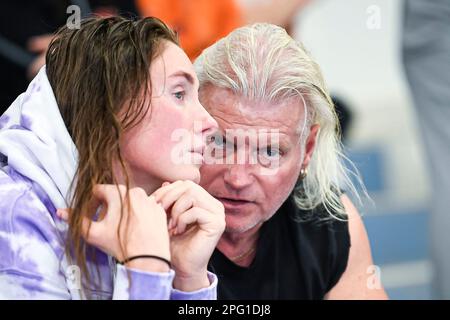 Paris, Frankreich. 20. März 2023. Philippe Lucas französischer Trainer während eines neuen Schwimmwettbewerbs, der Giant Open am 19. März 2023, im Dom von Saint-Germain-en-Laye, Frankreich. Foto von Victor Joly/ABACAPRESS.COM Kredit: Abaca Press/Alamy Live News Stockfoto