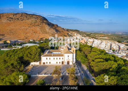 Convento de San Francisco Covnet in Estepa, Provinz Sevilla, Andalusien, Südspanien. Die Gründung des Klosters des Franziskaners Stockfoto