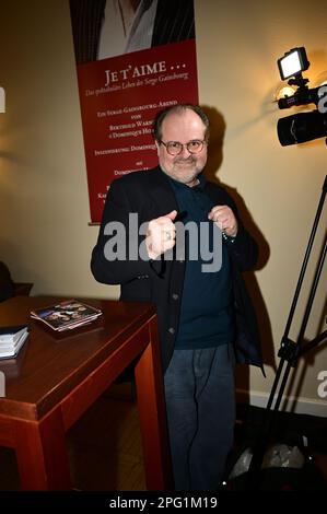 Markus Majowski bei der Premiere des Theatestücks 'Biedermann und die Brandstifter' im Schlosspark Theater. Berlin, 18.03.2023 Stockfoto