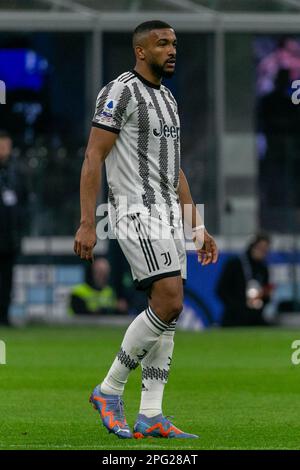 Mailand, Italien - märz 19 2023 - Inter-Juventus Serie A - bremer Juventus Credit: Christian Santi/Alamy Live News Stockfoto