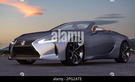 Lexus LC-Flaggschiff-Coupé des Unternehmens Stockfoto