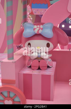 Modell von My Melody im Innenbereich Stockfoto