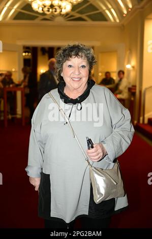 Angelika Mann bei der Premiere des Theatestücks 'Biedermann und die Brandstifter' im Schlosspark Theater. Berlin, 18.03.2023 Stockfoto