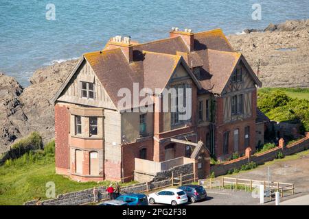 Seafield House (The Haunted House), Westward Ho!, North Devon, Großbritannien Stockfoto