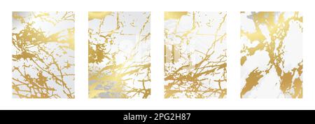 Luxuriöser Marmorhintergrund mit Texturdesign für Hochzeitseinladungskarte, Cover, Verpackung, Mode. Vektorvorlage. Vektor-EPS 10. Stock Vektor