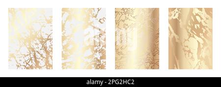 Luxuriöser Marmorhintergrund mit Texturdesign für Hochzeitseinladungskarte, Cover, Verpackung, Mode. Vektorvorlage. Vektor-EPS 10. Stock Vektor