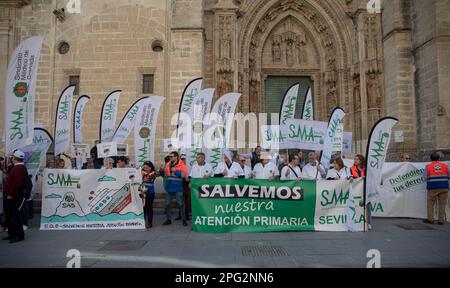 Primary Care Physicians During The Rally. March 20, 2023, In Seville ...