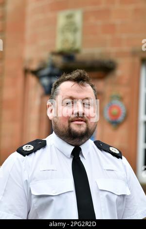 Cumbria Polizeichef Oberst Constable Jonathan Blackwell Stockfoto