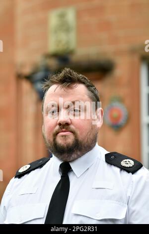 Cumbria Polizeichef Oberst Constable Jonathan Blackwell Stockfoto