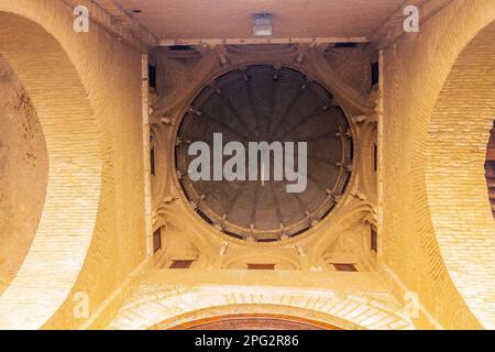 Die große Moschee von Kairouan. Eine verehrte religiöse Stätte in Tunesien. Nordafrika Stockfoto