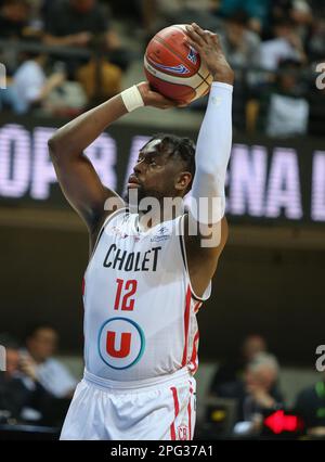 Trelaze, Frankreich. 20. März 2023. Boris Diallo von Cholet Basket während des French Cup, Top 8, Viertelfinale Basketballspiels zwischen LDLC ASVEL und Cholet Basket am 18. März 2023 in der Arena Loire in Trelaze, Frankreich. Foto: Laurent Lairys/ABACAPRESS.COM Kredit: Abaca Press/Alamy Live News Stockfoto