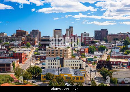 Portland, Maine, USA Stadtbild in der Innenstadt am Nachmittag. Stockfoto