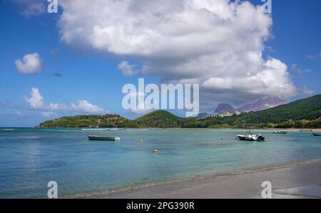 Anse Boileau Beach Westküste Mahe Seychellen Stockfoto