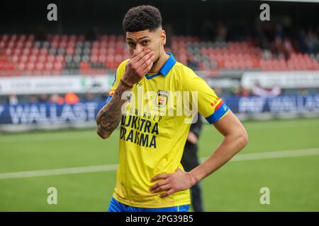 ROTTERDAM, NIEDERLANDE - MÄRZ 19: Bjorn Johnsen von SC Cambuur während des niederländischen Eredivisie-Spiels zwischen Excelsior Rotterdam und SC Cambuur in Van Don Stockfoto