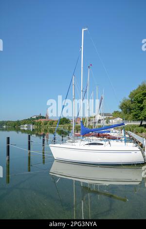 Am Lake Grosser Ploener See in Ploen, Holstein Schweiz, Deutschland Stockfoto