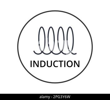 Modernes Icon „Induction Cooking“-Vektor-Illustrationsdesign Stock Vektor