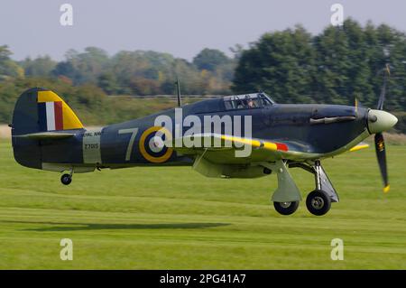 Hawker Sea Hurricane 1B Z7015, G-BKTH, Stockfoto