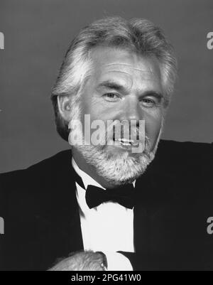 Porträt des amerikanischen Sängers, Songwriters und Schauspielers Kenny Rogers Stockfoto