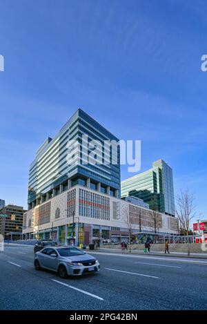 Ehemaliges Postgebäude, The Post, wird zum Amazon Office Hub, Vancouver, British Columbia, Kanada Stockfoto