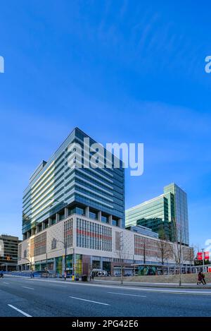 Ehemaliges Postgebäude, The Post, wird zum Amazon Office Hub, Vancouver, British Columbia, Kanada Stockfoto