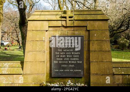 Garten Der Erinnerung. Grabgemeinde Kirche. Der Wylde, Bury. Stockfoto