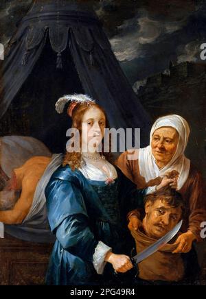 Judith mit dem Kopf der Holofernes von David Teniers dem Jüngeren (1610-1690), Öl auf Kupfer, 1650er Stockfoto