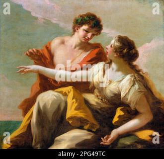 Bacchus und Ariadne vom venezianischen Maler Giovanni Antonio Pellegrini (1675-1741), Öl auf Leinwand, 1720er Stockfoto