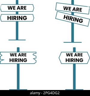 Einstellungs-Banner Stock Vektor