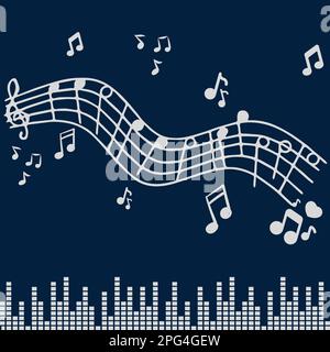 Hintergrundmusik Stock Vektor
