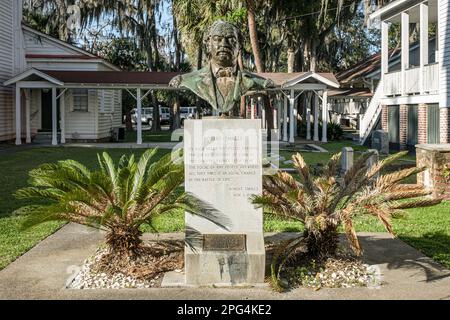 Robert Smalls Denkmal und Statue in Beaufort, South Carolina Stockfoto