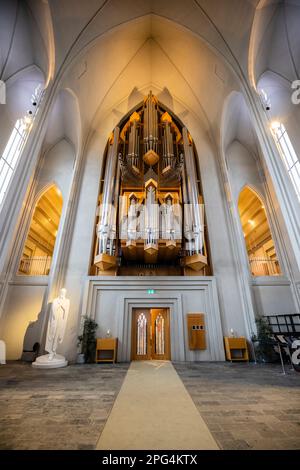 Hallgrímskirkja, Hallgrimskirkja Kirche von Reykjavik, Island Stockfoto
