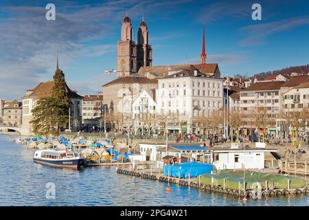 Züricher Altstadt, Zürichsee, Swutzerland Stockfoto