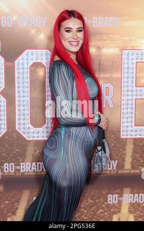 Megan Bolton nimmt an der Gala-Vorführung von 80 für Brady Teil, im Ham Yard Hotel, London. Foto: Montag, 20. März 2023. Stockfoto