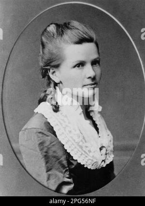 BERTHA BENZ (1849-1944), deutsche Autoingenieurin und Ehefrau von Carl Benz, Foto 1870 Stockfoto