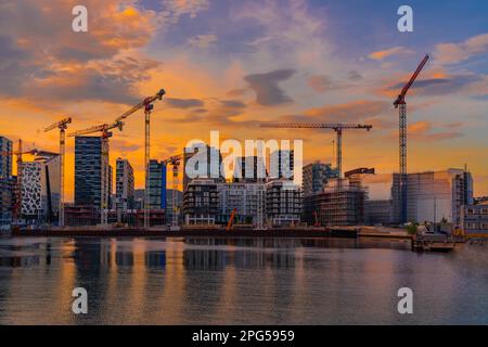 Barcode, Oslo, Sorenga Stockfoto