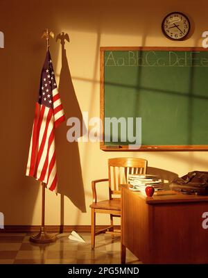 amerikanisches Klassenzimmer Stockfoto